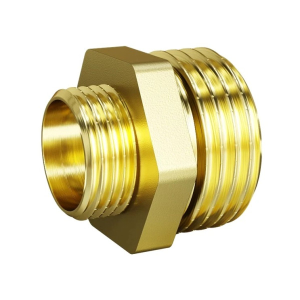 Ниппель переходной 1/2"*1" LD Pride (латунь) (LD.65.503.25х15)