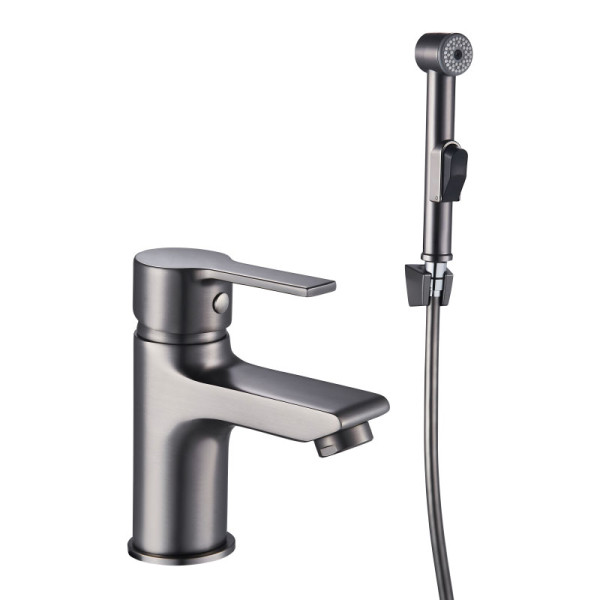 Смеситель для раковины Melodia della vita Aria с гигиеническим душем оружейная сталь (MDV35722gn) Смеситель для раковины Melodia della vita Aria с гигиеническим душем оружейная сталь (MDV35722gn)