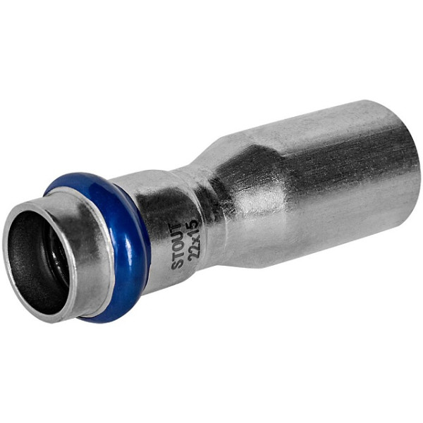 Муфта 22х15 однораструбная Stout SSS-2020 НПр-ВПр (нерж.ст., пресс) SSS-2020-002215 Муфта 22х15 однораструбная Stout SSS-2020 НПр-ВПр (нерж.ст., пресс) SSS-2020-002215