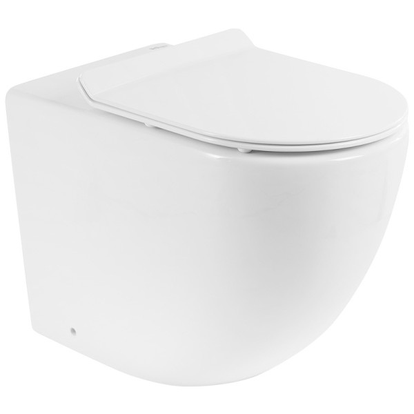 Унитаз приставной BelBagno Sfera-R безободковый (BB2141CBR/BB2111SC)