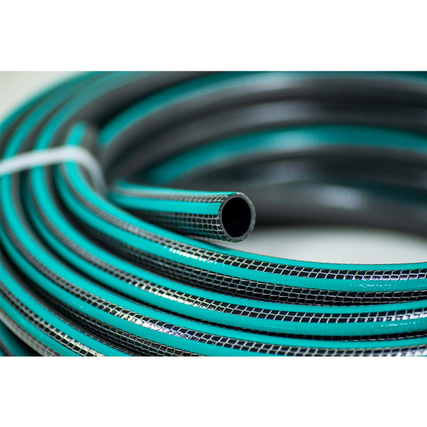 Шланг поливочный ПВХ армир. 3/4" ВОЛНА 3х слойный, чулочное плетениеПВХ армир. (бухта 25 м) Aqwavim (НФ-00008717)