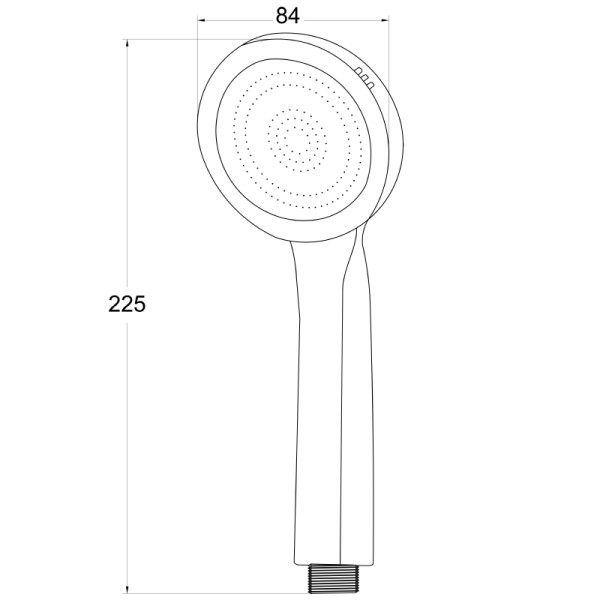 Душевая лейка Melodia della vita LUXE хром (MKP26121BL)