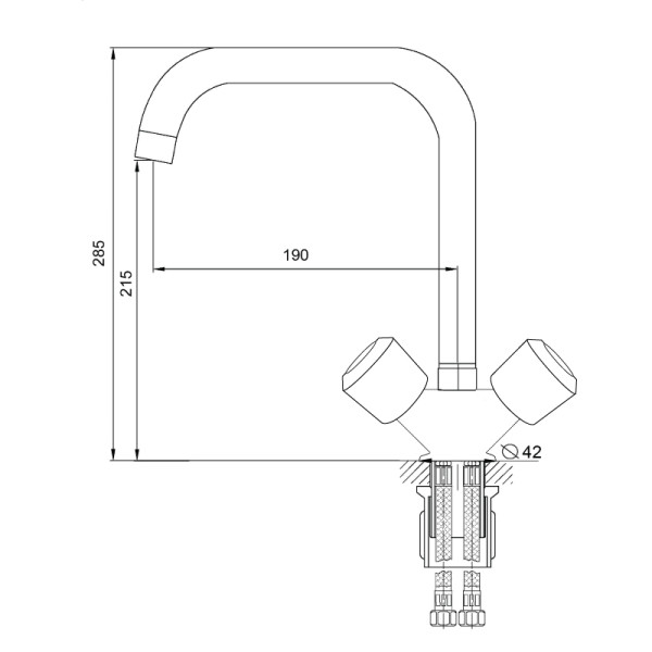 Смеситель для кухни Melodia Elegia (MDV32015) Смеситель для кухни Melodia Elegia (MDV32015)