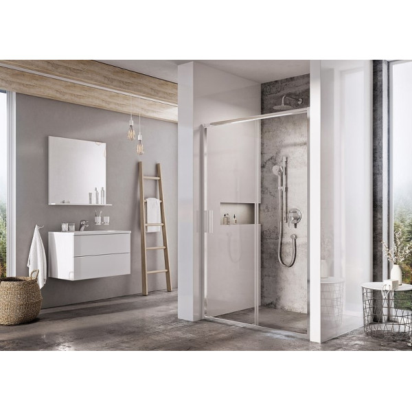 Дверь душевая Ravak Blix Slim BLSDP2-10 100x195 стекло, профиль хром (X0PMA0C0Z1)