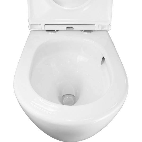 Унитаз напольный Azario Grado с сиденьем с микролифтом белый (AZ-2141D-UQ1)