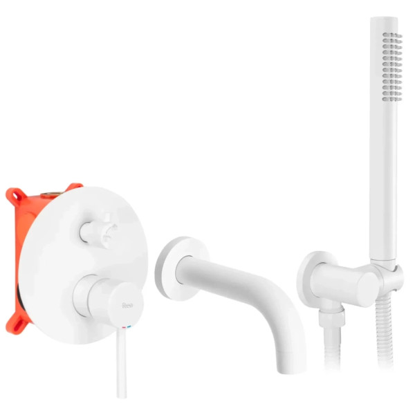 Душевая система для ванны Rea Lungo + Box White (REA-B6440)