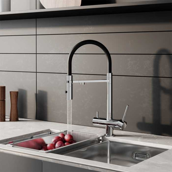 Смеситель для кухни Iddis Ace с фильтром и гибким изливом хром (ACESBFFi05) Смеситель для кухни Iddis Ace с фильтром и гибким изливом хром (ACESBFFi05)