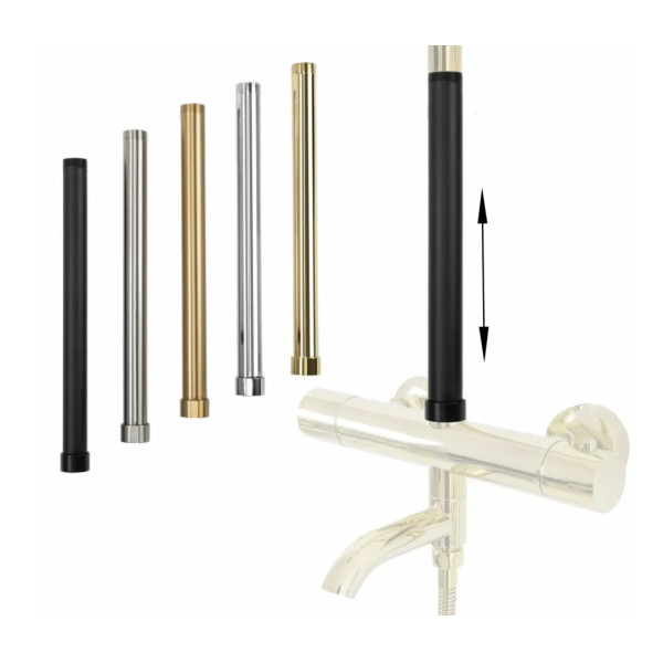 Удлинитель душевой стойки Rea 30см Black mat (Tom, Soul, Aldi, Bliss, Santos, Roger, Lungo с термостатом, Luis, Vigo) (REA-K7701)