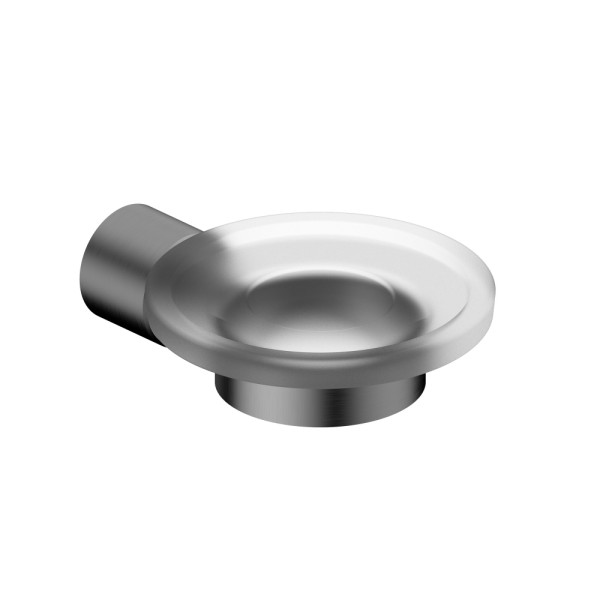 Мыльница с держателем Abber Osten 316 оружейная сталь брашированная (AA185A8BGG)