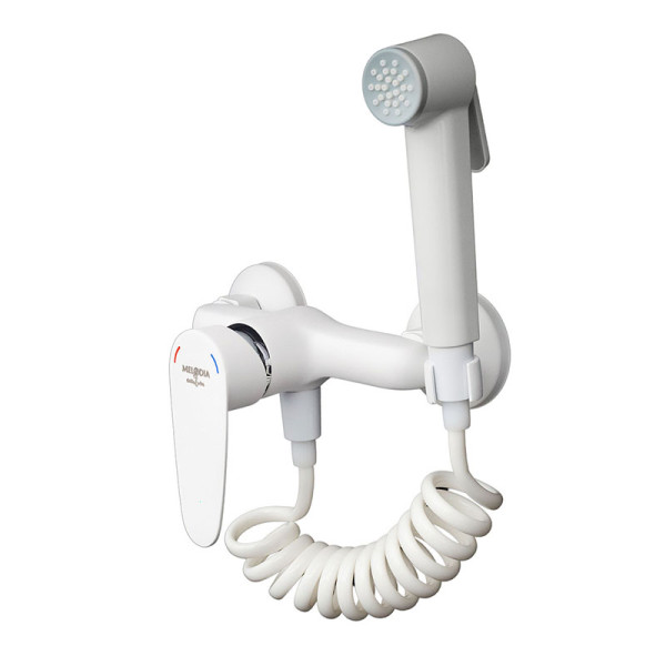 Смеситель для душа Melodia Moderno с гигиенической лейкой, белый (MDV35151wt)