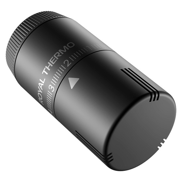 Головка термостатическая М30х1,5 Royal Thermo Design жидкостная (черная) (RATHDN13015BL)