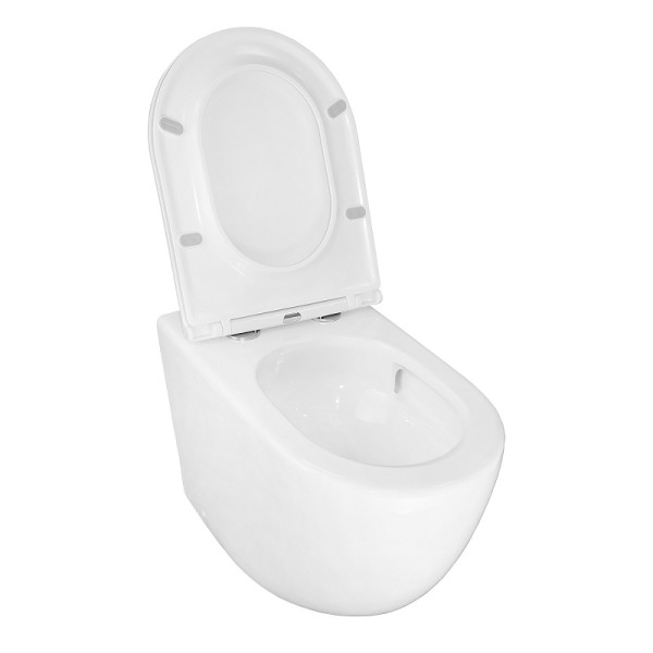 Унитаз напольный Azario Grado с сиденьем с микролифтом белый (AZ-2141D-UQ1)