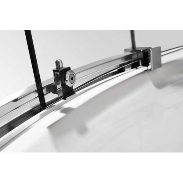 Душевой уголок Cezares Stylus-M 90x90x195 стекло прозрачное, профиль хром (STYLUS-O-M-R-2-90-C-Cr)