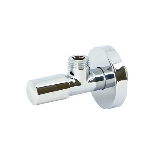 Кран угловой 1/2"х1/2" НН вентильный Uni-Fitt LUX (рукоятка металл) 185L2001