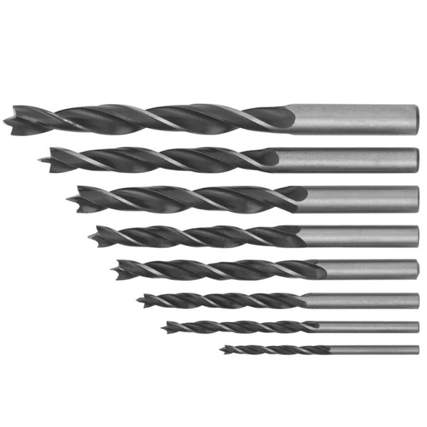 Набор сверл по дереву FIT 3-10 мм /8шт/ (36108)