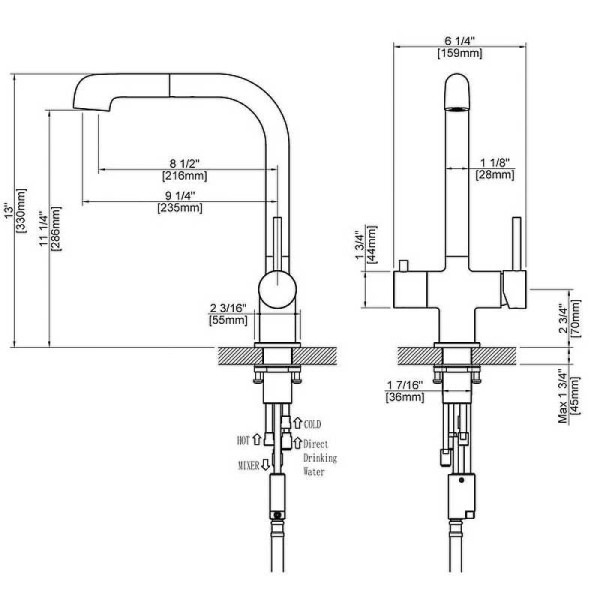 Смеситель для кухни Timo Saona золотой, с выдвижным изливом (2346/02FL) Смеситель для кухни Timo Saona золотой, с выдвижным изливом (2346/02FL)