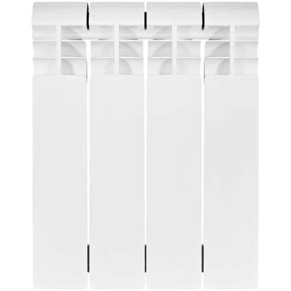 Радиатор биметаллический Stout Vega 350 (4 секции) боковое подключение (белый RAL 9016) (SRB-1310-035004)