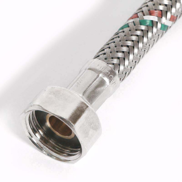 Подводка гибкая Uni-Fitt 400 мм 1/2" ВВ DN 8 оплётка из нерж. стали (500S2004) Подводка гибкая Uni-Fitt 400 мм 1/2" ВВ DN 8 оплётка из нерж. стали (500S2004)