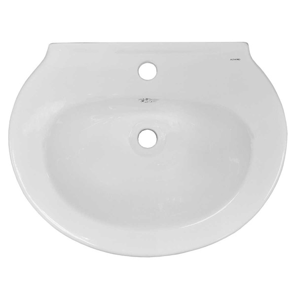 Раковина с пьедесталом Azario Loretti 57x10,5х82 белая (AZ-337P)