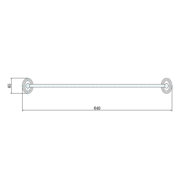 Полотенцержатель Fashun 600 хром (A1501)