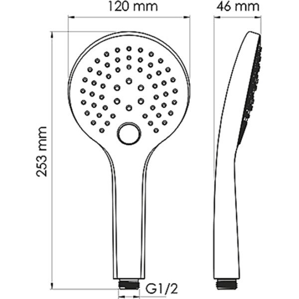 Смеситель для ванны и душа WasserKRAFT Mindel белый матовый (8501)