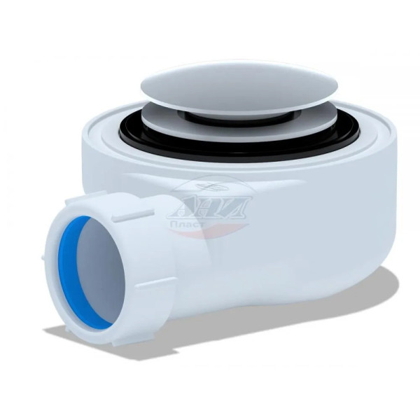 Сифон для душевого поддона АНИ 1 1/2"*50 (h=53мм.) клик-клак (грибок хром) АНИ пласт (E450CLG)