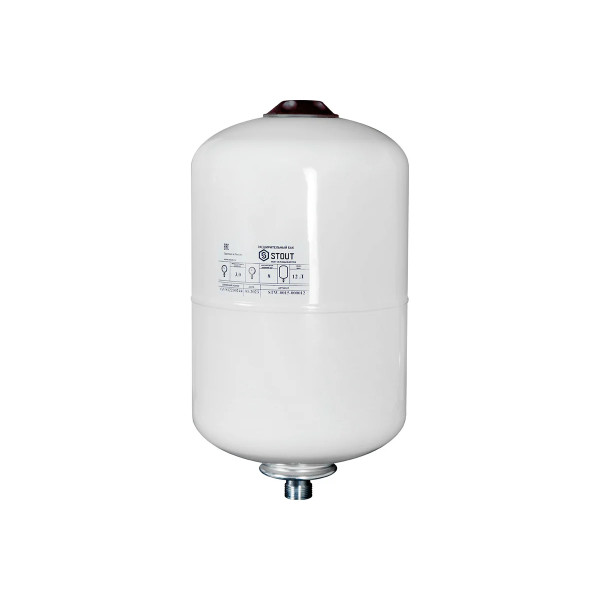 Бак расширительный для ГВС и гелиосистем Stout 12 л. (белый, вертикальный) (STW-0015-000012)