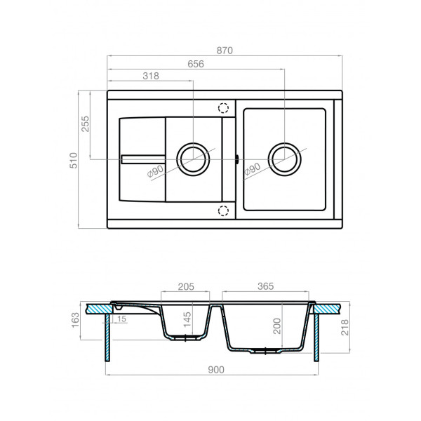 Мойка для кухни врезная Aquaton Делия 87 510x870x218 терракот (1.A716.2.32D.E27.0) Мойка для кухни врезная Aquaton Делия 87 510x870x218 терракот (1.A716.2.32D.E27.0)