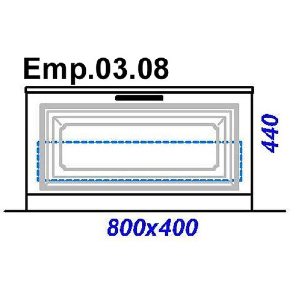 Тумба напольная Aqwella Империя 80 (Emp.03.08/W)