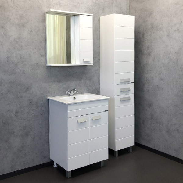 Тумба напольная Comforty Марио 610x875x465 сосна лоредо матовый с раковиной (00-00001483) Тумба напольная Comforty Марио 610x875x465 сосна лоредо матовый с раковиной (00-00001483)