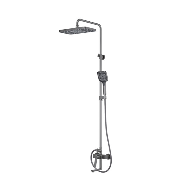 Душевая система Iddis Parker с тропическим душем и изливом матовый графит (PARGM3Fi060)