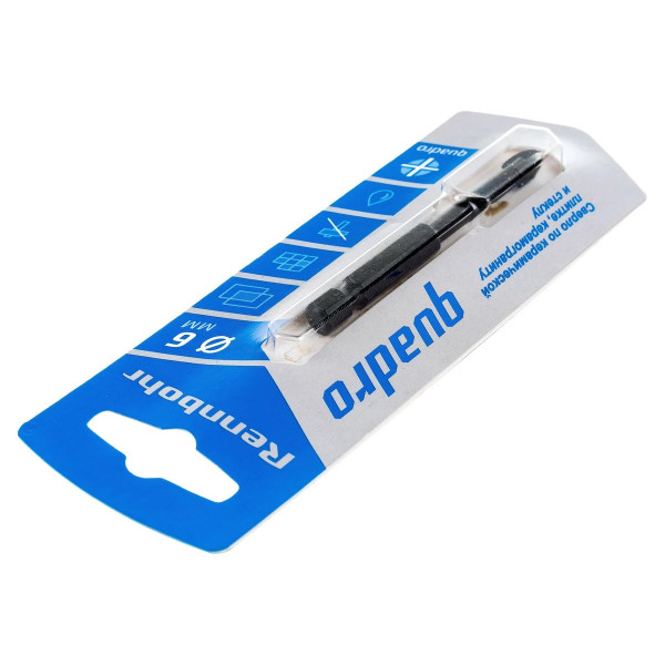 Сверло по стеклу и керамике Rennbohr Quadro 6 мм. (4-х гранное) (676106) Сверло по стеклу и керамике Rennbohr Quadro 6 мм. (4-х гранное) (676106)