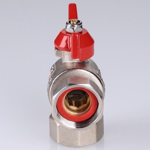 Кран угловой 1/2"х1/2" ВВ шаровый с накидной гайкой (короткий) Valtec (красная бабочка) VT.266.NS.0404 Кран угловой 1/2"х1/2" ВВ шаровый с накидной гайкой (короткий) Valtec (красная бабочка) VT.266.NS.0404