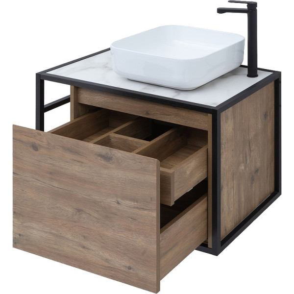 Тумба подвесная Aquanet Nova Lite Loft 75 R дуб рустикальный (00261657)