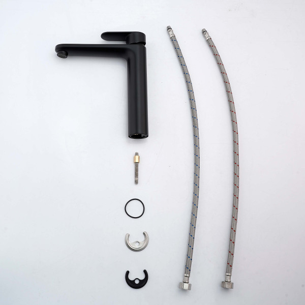 Смеситель для раковины Aquatek Ника черный матовый (AQ1804MB) Смеситель для раковины Aquatek Ника черный матовый (AQ1804MB)