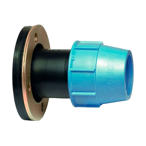 Фланец присоединительный 63*2 1/2" DN 65 "Unidelta" (для п/э трубы, PP-B) Фланец присоединительный 63*2 1/2" DN 65 "Unidelta" (для п/э трубы, PP-B)