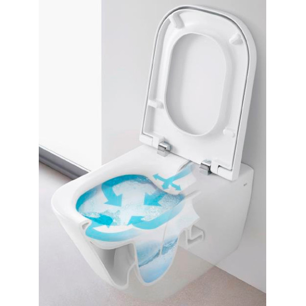 Унитаз подвесной безободковый Roca Gap Clean Rim 34647L000