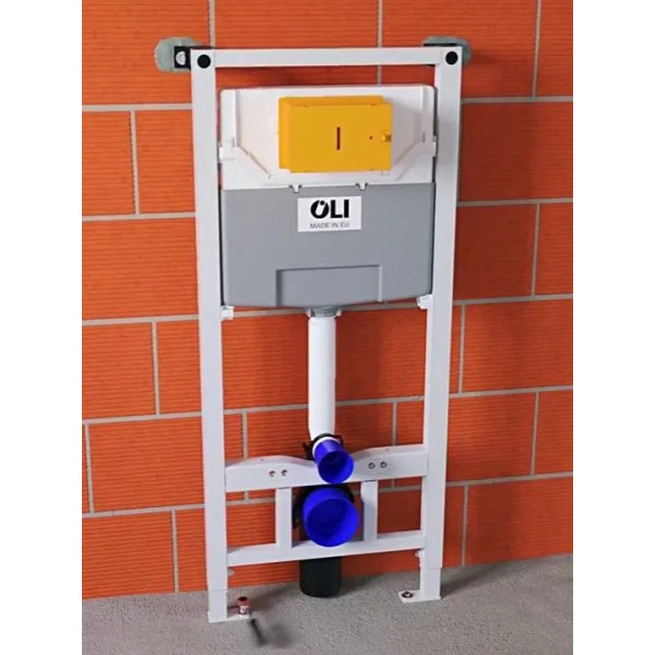 Инсталляция для унитаза с клавишей Oli Eco хром белый (886914SLO1)