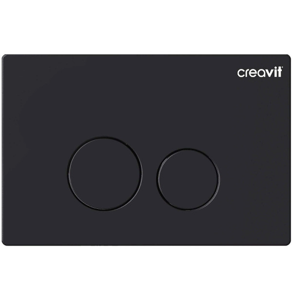 Клавиша смывная Creavit Terra черный матовый (GP9002.01) Клавиша смывная Creavit Terra черный матовый (GP9002.01)