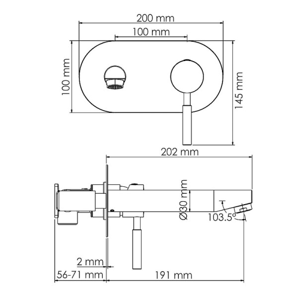 Смеситель для раковины WasserKRAFT Gollach черный (3330) Смеситель для раковины WasserKRAFT Gollach черный (3330)