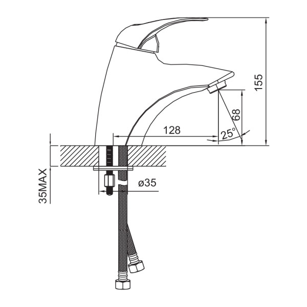 Смеситель для раковины Iddis Carlow (CQ16068C) Смеситель для раковины Iddis Carlow (CQ16068C)