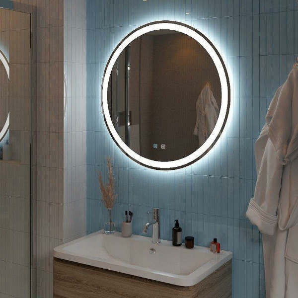 Зеркало с подсветкой BelBagno 80x80 голос.управл., подогрев (SPC-RNG-80-LED-TCH-SND) Зеркало с подсветкой BelBagno 80x80 голос.управл., подогрев (SPC-RNG-80-LED-TCH-SND)
