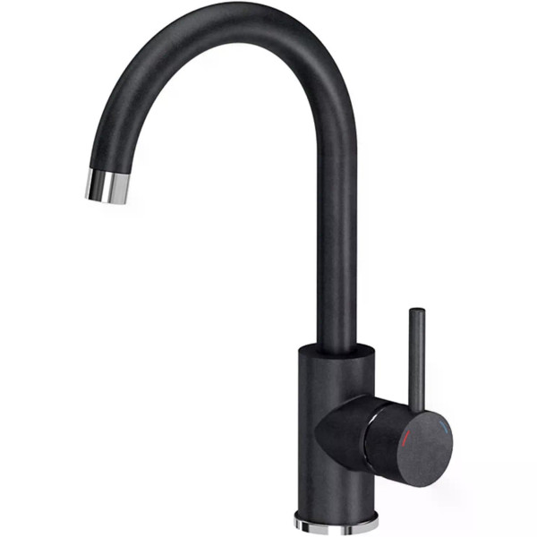 Мойка для кухни Rea nils black Nakrapiany 5W1 гранит 62x44x16 черная с вкраплением (ZLE-00100)