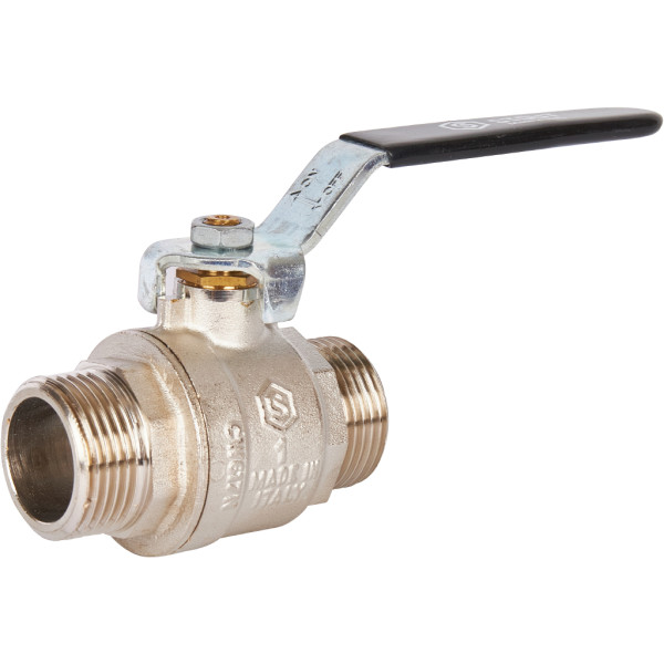 Кран 1" НН шаровый Stout ГОСТ (чёрная ручка, полнопроходной) SVB-0005-200025