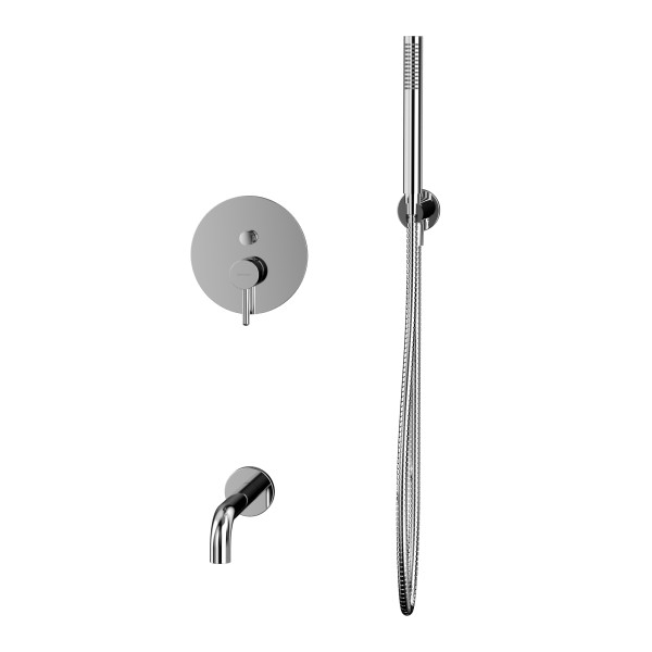 Смеситель для ванны и душа Whitecross Y хром (YSET06CR) Смеситель для ванны и душа Whitecross Y хром (YSET06CR)