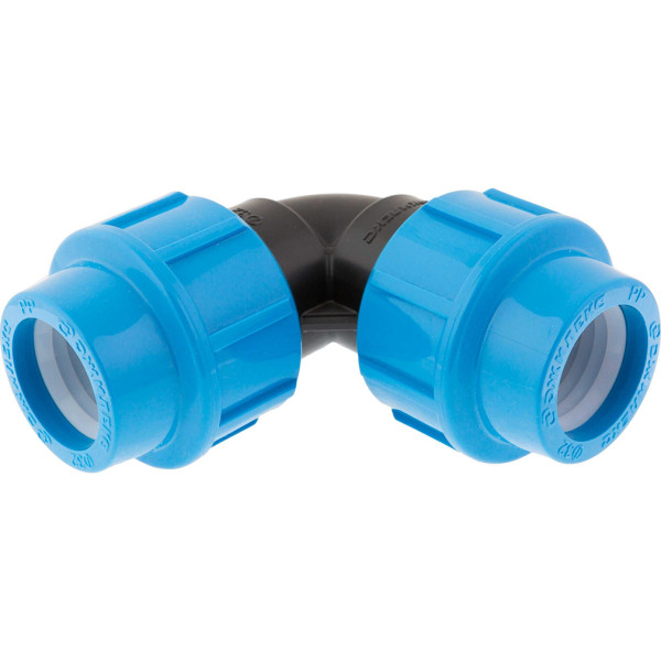 Соединение угловое 32*32 Джилекс (для п/э трубы, PP) (9303)