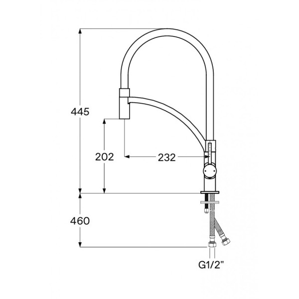 Смеситель для кухни Santek Брукс с гибким изливом хром (WH5A45013C001) Смеситель для кухни Santek Брукс с гибким изливом хром (WH5A45013C001)