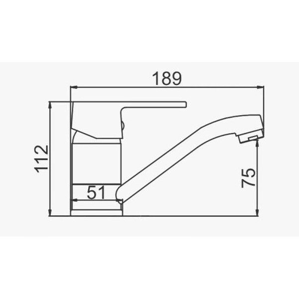Смеситель для раковины Dlin хром (D151628)