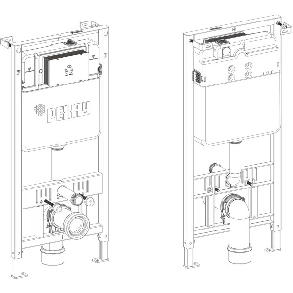 Инсталляция для подвесного унитаза РЕХАУ NovaFlow (19101011001)