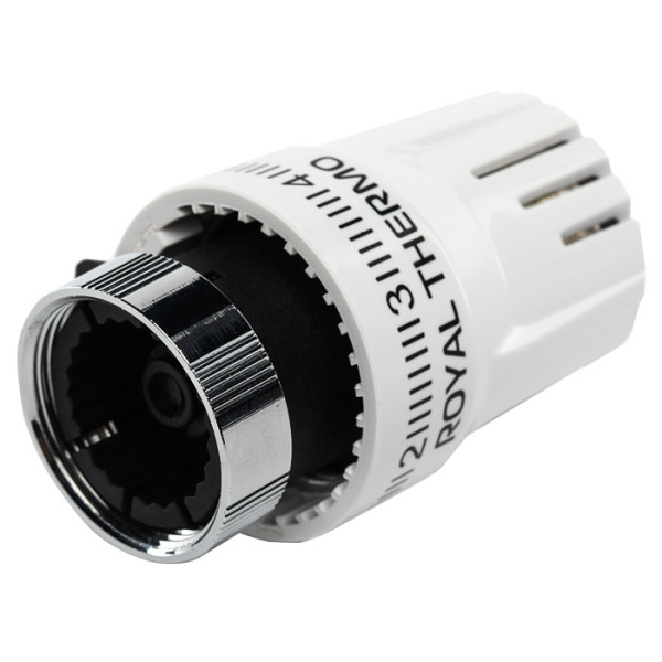 Головка термостатическая М30х1,5 Royal Thermo BASIC жидкостная (белая) (RTO 22.01)